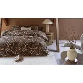 Rivièra Maison Dekbedovertrek Faded Fall Bruin Katoen-200 x 200 / 220 cm | 2-Persoons