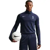 Nike Tottenham Hotspur Strike Trainingstrui 1/4-Zip 2026-2027 Donkerblauw Lichtblauw Wit