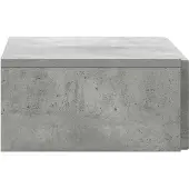 vidaXL Wandgemonteerde Zijtafel Betongrijs 59 x 34,5 x 17 cm