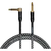 Cascha Professional Line Guitar Cable 6 m Recht - Gebogen Instrumentkabel