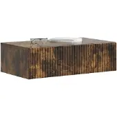 vidaXL Wandgemonteerde Zijtafel 59 x 34,5 x 17 cm Bewerkt hout