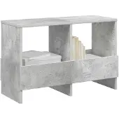 vidaXL Tijdschriftenrek Beton Grijs 68,5 x 30 x 45 cm