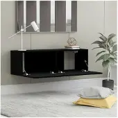 vidaXL Tv-meubel 100x30x30 cm bewerkt hout zwart