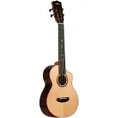 Kala Contour All Solid Gloss Spruce Rosewood Tenor ukelele met gigbag