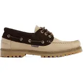 Barbour Heren Leren dekschoenen bruin, beige (41), Leer, Plat, Veters, Casual MFO0795