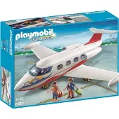 Playmobil 6081 Vakantievliegtuig met passagiers en boordcomm