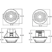 Theben AG LUXA 103 S360-100-28 DE-UP WH, aanwezigheidssensor voor gangen, artikelnummer 1030072