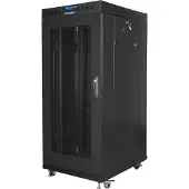 Lanberg 19" 27U, vrijstaande LCD-kast met geperforeerde deur (FlatPack), (verzendkosten via transportbedrijf)