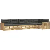 Syfax Buiten bankenset 6 pcs Wit en antracietkleurig