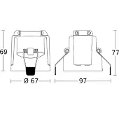 Steinel IR4360 COM1 aanwezigheid inbouw wit 24m PD IR 4360-24, wit / opaal, Hal, Kunststof