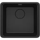 Deante - Granitocht gootsteen MOMI, 1 kom, 50x45 cm, grafiet metallic