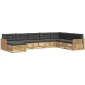Syfax Buiten bankenset 8 pcs Wit en antracietkleurig