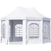 TOOLPORT Pagodetent 3x4,1 m, PVC 700, wit