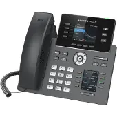 Grandstream Networks GRP2614, 4 SIP-accounts, 4 lijntoetsen, TFT LCD, 2x RJ-9, 2x RJ-45, Bluetooth, Wi-Fi, QoS., Telefoon, Zwart