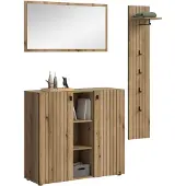 Ebuy24 Station garderobe opstelling eik decor.