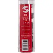 Softee Soepele padel grip Tech (x5) - zwart/wit