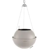 Lechuza BOLA color 32 - Plantenbak - met uitneembare binnenbak - met bewateringssysteem - ALL-IN-ONE set met LECHUZA-PON - zandbruin