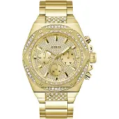 GUESS Analoog horloge 'FURY' goud