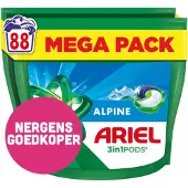 Ariel 3in1 Wasmiddel Pods Alpine 88 Stuks