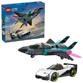 LEGO City Reactiejet versus Auto 60489