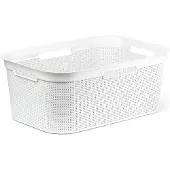 Rotho Brisen Flexibele wasmand 41L wit wit Kunststof Wasmand