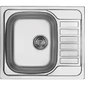 Deante - RVS spoelbak SOUL, 1 kom, met afvoerbak, 58x50 cm, satijn