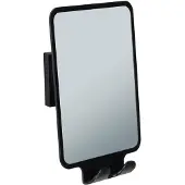 Wenko Wandspiegel Vacuum-Loc model Quadro Antivries spiegel voor de badkamer, bevestiging zonder boren