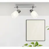 Brilliant Design plafondspot Lea 2-lichts grijs