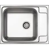 Deante RVS spoelbak met één kom en afvoerbak
