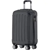 TRVLMORE Handbagage Koffer – 54x36x20 cm – 38L – Lichtgewicht & Sterk – Zwart – Geschikt voor Vliegtuigcabine