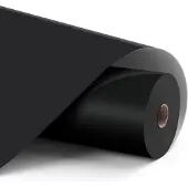 Loklik Zelfklevende Vinyl - Personaliseer Glas, Keramiek en meer - Permanent Adhesive Vinyl Matte 12 m - Zwart - 30.5 x 1200 cm