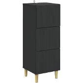 vidaXL Ladekast Zwart 33 x 34,5 x 90 cm Bewerkt hout