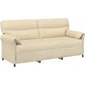 vidaXL Bank 100% polyester metalen frame MDF, Multiplex