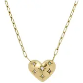 Fossil Ketting 'Saide' goud / transparant