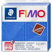 Staedtler Modelleerklei, FIMO, leerlook, indigo – voordeelverpakking met 6 stuks