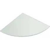 Sapho Hoekplanchet, kwartrond 20x20x0,8cm, matglas