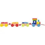 Goki Trein - Orlando - L51X10X10Cm - 14 Blokken - 2 Jaar