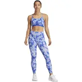 Adidas Performance Optime Essentials Aop Flower Tie-dye Legg Size: S | Leggings Outlet | Dames | Blauw