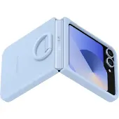 Samsung Galaxy Z Flip 6 Siliconen Back Cover Ring Blauw