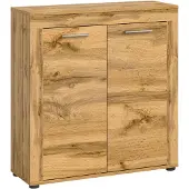 Ebuy24 Dressoir Jam - 80x35x88cm - 2 Deuren - Wotan Eik