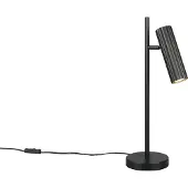 TRIO SOKA - Tafellamp - Zwart mat - excl. 1x GU10 5 W - Snoerschakelaar