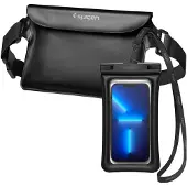 Spigen A621 waterdichte hoes - voor telefoon - IPX8-gecertificeerd - zilver