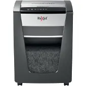 Rexel Momentum M515 papiervernietiger P5, deeltjes snijden 2 x 15 mm, 30 l, 15 vel snijcapaciteit, anti-papierstoringstechnologie, met rollen, zwart