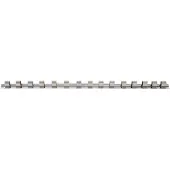 Bgs 2540: Bevestigingsrail met 15 clips, 12,5 (1/2)