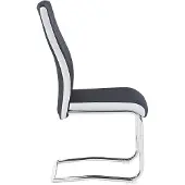 CARO-Möbel Eetkamerstoelen ALBA, set van 4 - zwart/wit