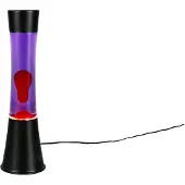 TRIO Lavalamp Etna zwart met rood