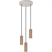 Valotorni Hanglamp Soka 3-lichts mokka bruin