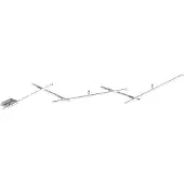 TRIO LED-plafondlamp Indira, dimbaar, alu / grijs / zink, Woon-/ Eetkamer, metaal, Modern, LED plafondlamp