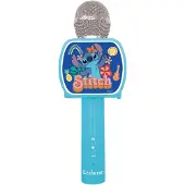 Disney Stitch Draadloze Microfoon met luidspreker, stemvervormer, uitschuifbare telefoonhouder en Bluetooth-optie