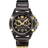 Versace Icon Active VEZ700421 Horloge - Kunststof - Zwart - Ø 44 mm